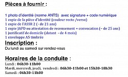 S’inscrire au permis B